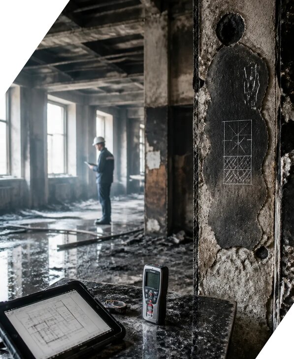 Обследование зданий после пожара в Губахе от 15549 р. | ЭкспертизаРоссия